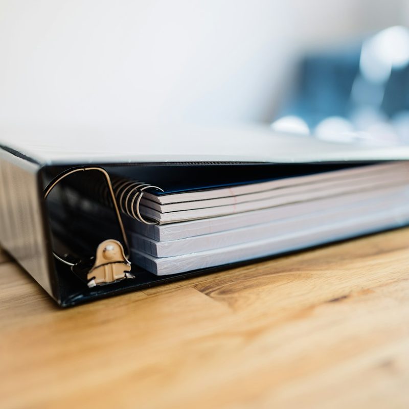 Recipe card binder
